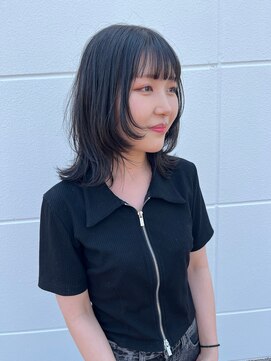 ユウヘアー 千代田橋店(U Hair) レイヤーミディ×グレージュ