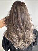 ハイライトカラーグレージュベージュケアブリーチダブルカラー