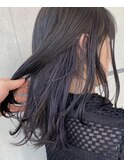 暗髪でも垢抜け＆透明感抜群のパープルグレージュ