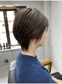 くびれナチュラルショート/30代、40代に人気/オリーブグレージュ