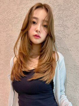 ロンド アンブル 四条烏丸(Lond ambre) 中川智帆/似合わせカット/メルティカラー/フェミニンロング/前髪