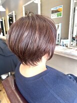 ヘアーメイクロージー 八軒店 (HAIR MAKE ROSY)&nbsp;インナーカラーショートカットシュートボブハイライトメッシュ