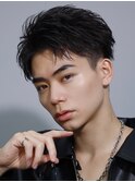 ツーブロックフェザーショート