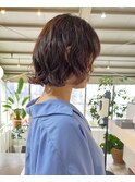 △癖毛風パーマボブパーマミディアムパーマロブパーマ