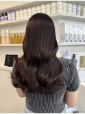 韓国 くびれロング レイヤー ワンホンヘア 小顔前髪