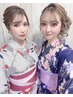 【16:00~lastまで】浴衣レンタル＋着付け＋ヘアセット☆通常￥7,300→￥5,400