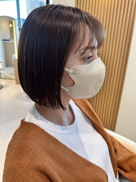 コンティロミー(CONTI ROMMY.) 20代～50代◎パッツンボブ/ブラウン髪質改善トリートメント