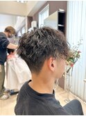 メンズカット　パーマ　スパイラル ツイストピンパーマ