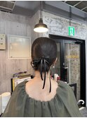 ヘアセット お呼ばれアレンジ タイトアレンジ