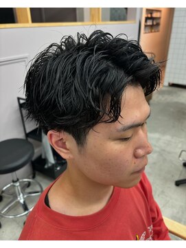 ラヴィラ(la villa) ルーズツイスパ×センターパート(小山市/小山市美容室/ツイスパ)
