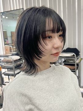 ノア 奈良駅前店(NoA) ウルフ　フェスレイヤー　暗髪　奈良美容室　田村梨乃　奈良市