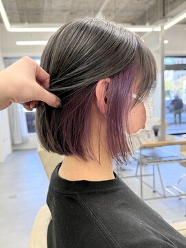 エルヘアメゾン(el. hair maison) ボブ×インナーカラー☆タッセルボブ