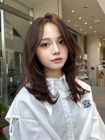 ミンクス渋谷スマートサロン(MINX shibuya smart salon) レイヤーカットマロンベージュロングレイヤー