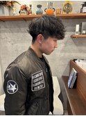 波巻きパーマ