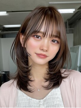 レリーアンテ 大阪梅田(Rely ante) レイヤーカット 顔まわり 韓国風