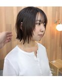 顔まわりレイヤーボブ