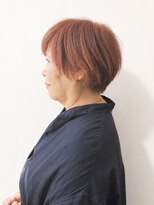 トップヘアー 大元店(TOP HAIR)&nbsp;30代40代50代60代オレンジカーネリアンショートボブ