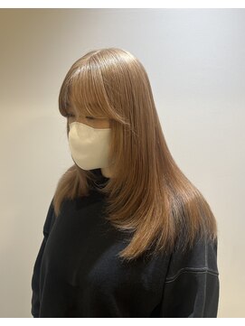 アッシュ 戸塚店(Ash) レイヤーカット/艶髪ミルクティーベージュ
