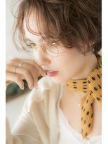 ミエル ヘア 新宿(miel hair) 【miel hair新宿】アプリコットベージュショート/マロンベージュ