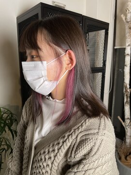 ノア(noa.) 『デザインカラー』ピンクバイオレットイヤリングカラー