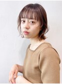 ボブウェーブ_Aラインボブマロンベージュ_ba8489