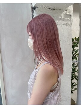 アリー 原宿 表参道(ALLY) 【ALLY 濱田】ピンクベージュ/ハイトーンピンク 10代/20代/30代