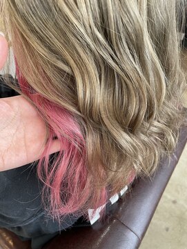 ラ メール ヘア デザイン(La mer HAIR DESIGN) インナーピンクカラー☆