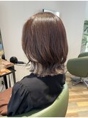 インナーカラー 白っぽベージュ