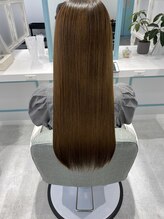 自然で柔らかなストレートヘアにしたい