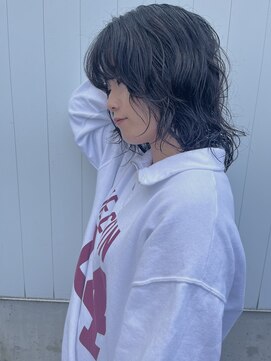 キルト(kilto.) レイヤーミディアムパーマ/kilto.富山/ミントアッシュ/ 20代30代