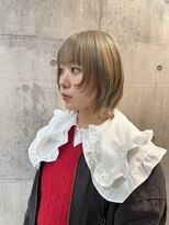 アンダーバーホワイト 南海難波店(_WHITE) 顔周りレイヤーカット