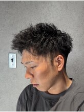 クフィア メンズヘアー カンポ 天王寺店(CUFFIA MENSHAIR CAMPO) ソフトツイスト×アップバング／ニュアンスパーマ