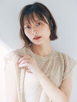 クロード モネ 池袋店(Claude MONET) 抜け感ボブ×ベージュ系カラー【池袋・池袋東口】