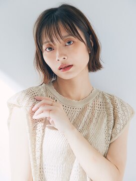 クロード モネ 池袋店(Claude MONET) 抜け感ボブ×ベージュ系カラー【池袋・池袋東口】