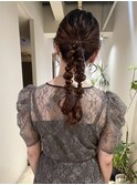 大人っぽツイン編みおろし