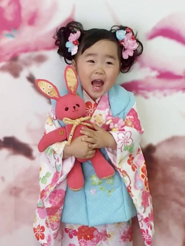 七五三ヘア】可愛いお団子クルクル髪飾りヘア3歳5歳7歳：L222521062