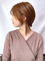 ヘアメイク ミチ 富田店(HAIRMAKE MICHI) 【MICHI 富田店　古作蓮】大人ショート　耳掛け　ブラウン