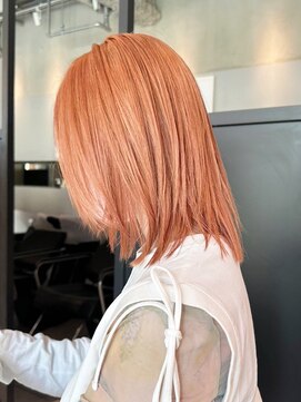 アルバム 銀座(ALBUM GINZA) 似合わせカットアプリコットオレンジメルティカラー_ba503391