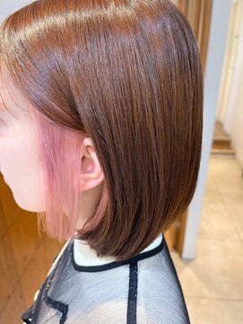 ネオリーブニコ 大井町店(Neolive Nico) ペールピンク×ミニボブ