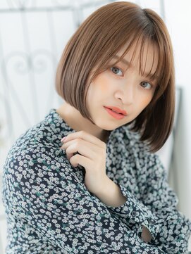 エイトサロン 八潮(8salon) 八潮/髪質改善/シルキーベージュ×美髪前下がりワンカールボブk