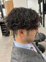 マッシュスパイラルパーマツイストスパイラル波巻きメンズ