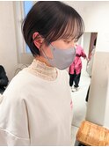 *滝田*アッシュベージュ吉祥寺似合わせショートボブ顔まわり人気