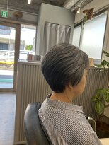 ミスク(misc)&nbsp;グレイヘアショートボブ