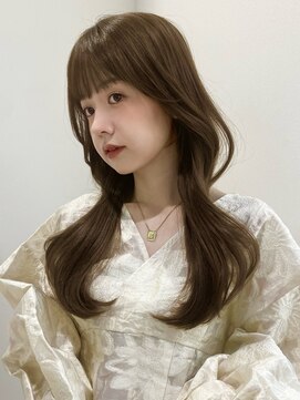 ノイ 銀座(noi) 顔周りレイヤーカットロングレイヤーボブ韓国ヘアハッシュカット