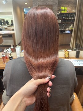 ヘアーラボ ノッシュ 六本松店(Hair Labo Nosh) ピンク/9レベル/ツヤ髪