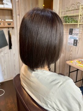 エイジングケア/美フォルム/上品ボブ/アッシュベージュ/時短ヘア