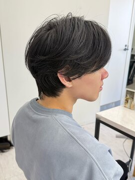 ビューナゴヤ 名駅(VIEW NAGOYA) メンズ/サーフカール/刈り上げセンターパート/波巻きツイスパ