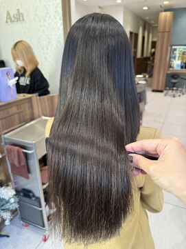 アッシュ 豊田店(Ash) 【艶ロング】ダメージレスプレミアム縮毛矯正