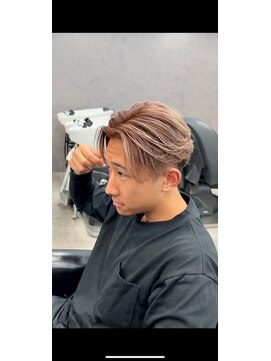 リッチブランドアンドコー(Rich Brand&Co) アップバングセンターパートツイストスパイラルバレイヤージュ