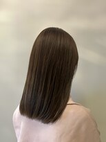 ヘアデザイン アンジェロ(Hair Design Angelo) 【仙台】オリーブベージュミディアムストレート